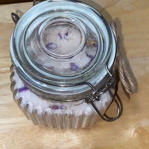 Hand made Egyptian lotus flower bath jar.